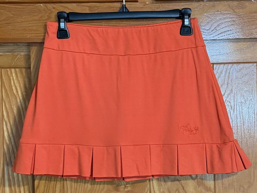 Tzu Tzu Sport ChaCha Tangerine Skort, Women's Size Small - Picture 1 of 9